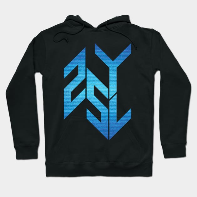 25YL Logo with static Hoodie by media25yl
